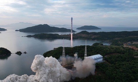 조선중앙통신은 실패한 미사일 발사 장면을 이례적으로 공개했다. 사진출처 조선중앙통신